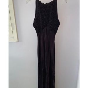 Bari Jay deep purple prom dress